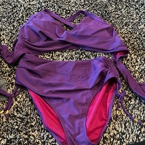 Amazon Purple and Pink Bikini